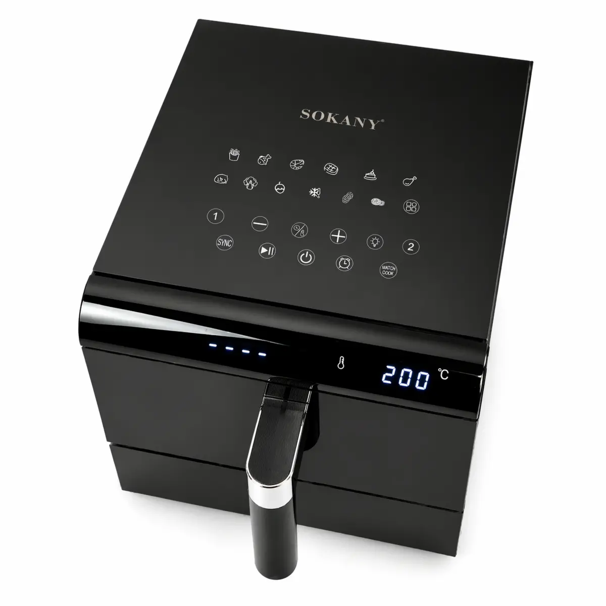 Аерофритюрниця SOKANY SK-10084 3400 Вт 13 л з двома кошиками по 6,5 л