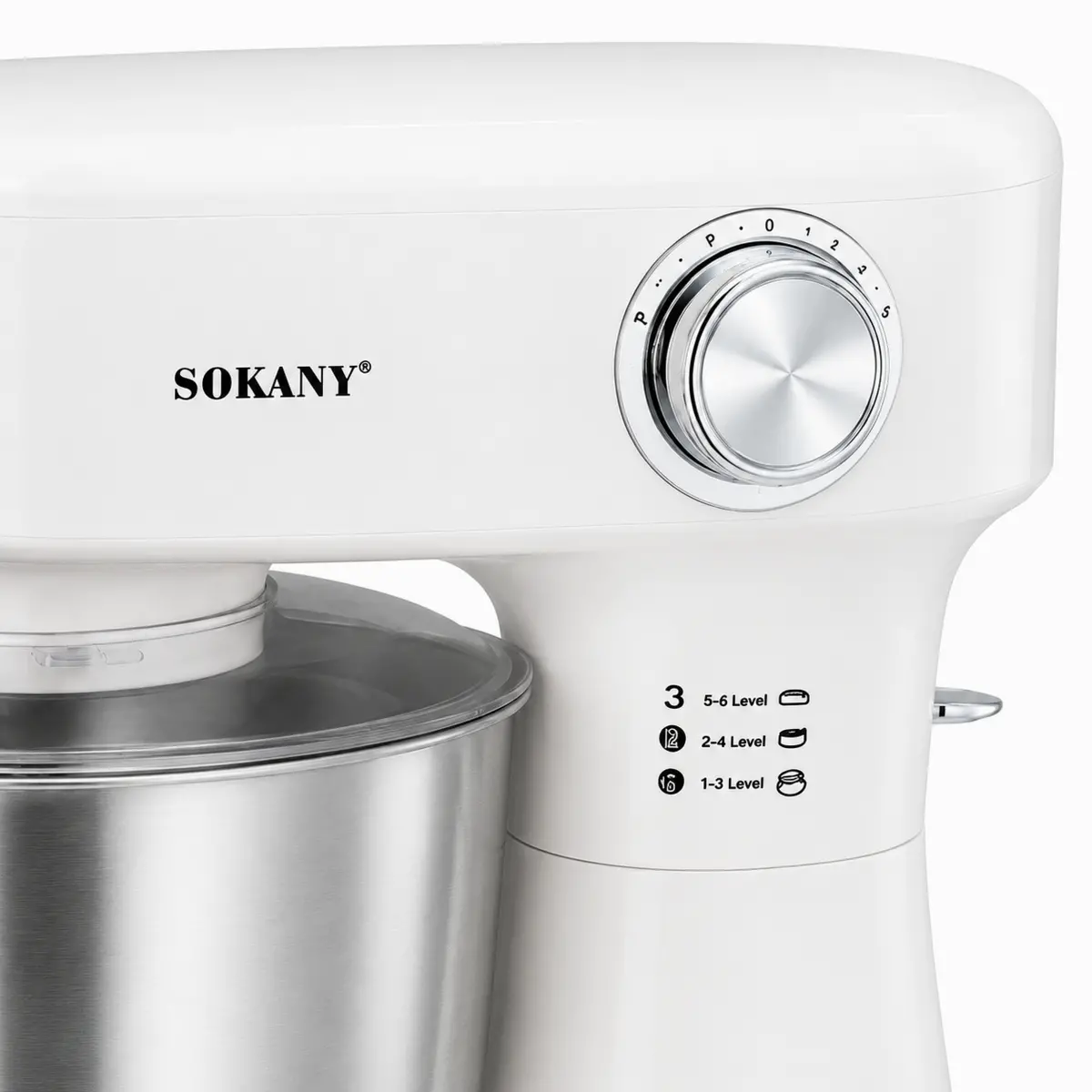 Планетарний тістоміс SOKANY SK-05019, 1500 Вт, чаша 5,5 л, для замішування тіста