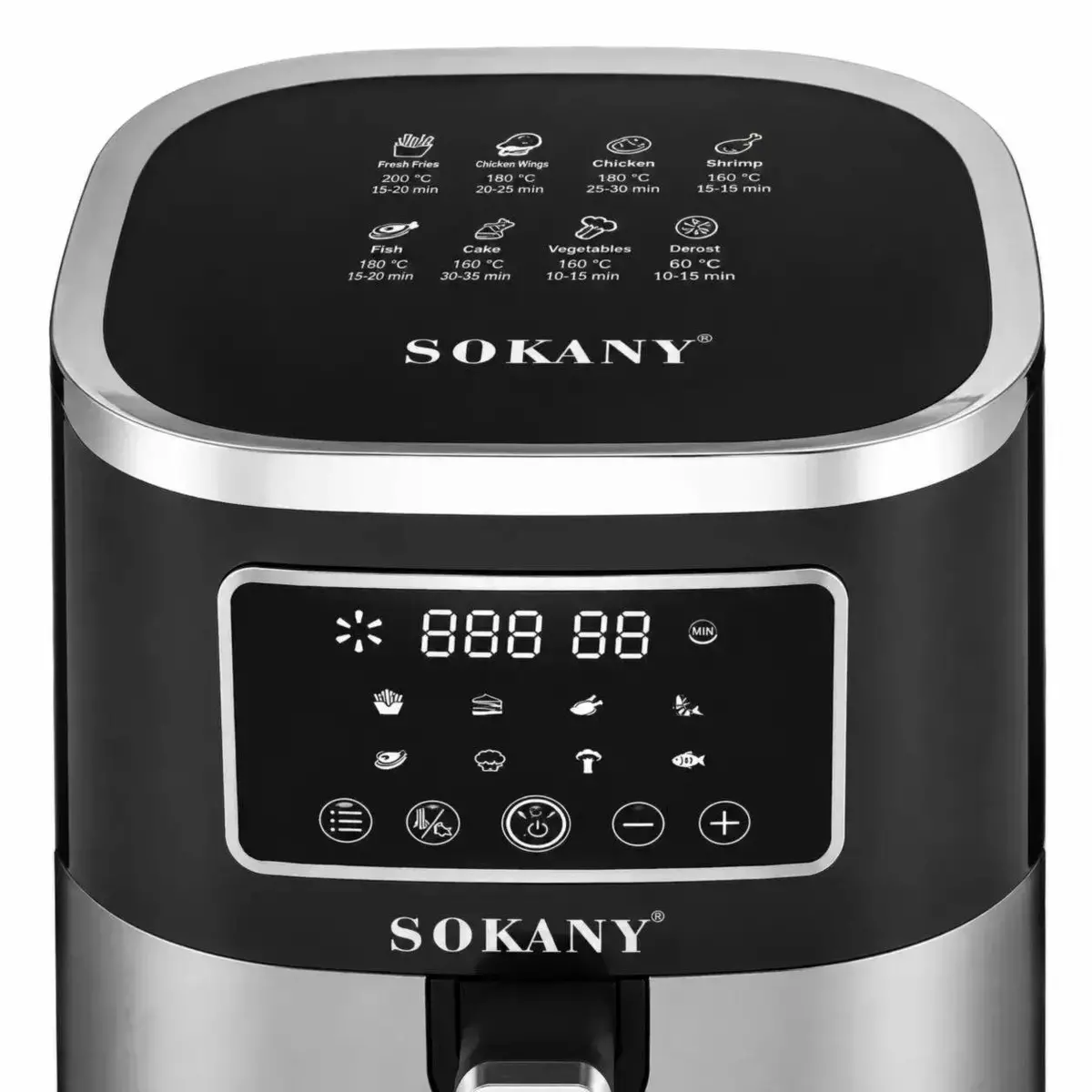 Аерофритюрниця SOKANY SK-10052 1700 Вт 8 л із сенсорним керуванням