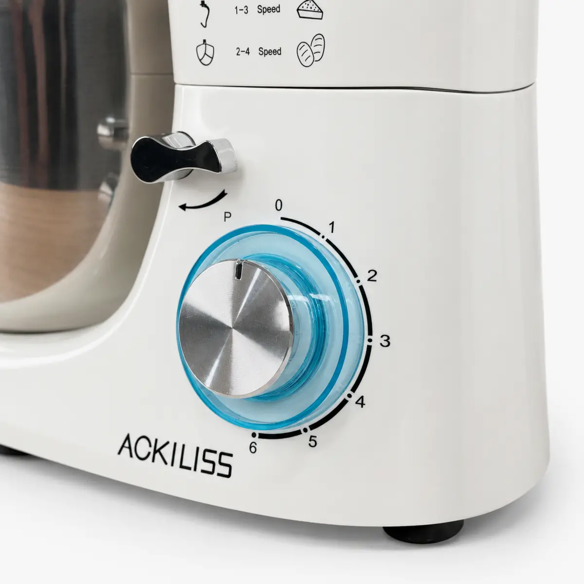 Планетарний міксер-тістоміс ACKILISS ACL-95753W, 1300 Вт, чаша з нержавіючої сталі 5 л